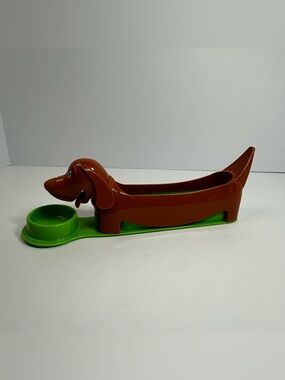 Dachshund Hot Dog Slicer Fun Easy Food Prep With Condiment Bowl Kid Approved
